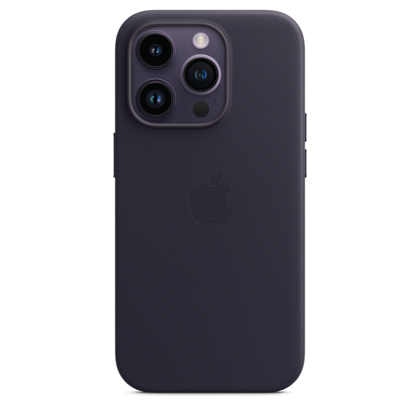 حافظة iPhone 14 Pro الجلدية بتقنية ‏MagSafe‏ - لون ازرق​​​​​​