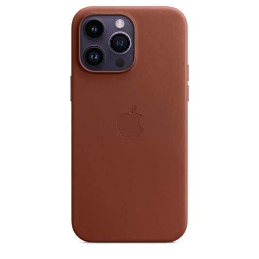 حافظة iPhone 14 Pro Max الجلدية بتقنية ‏MagSafe‏ - لون امبر