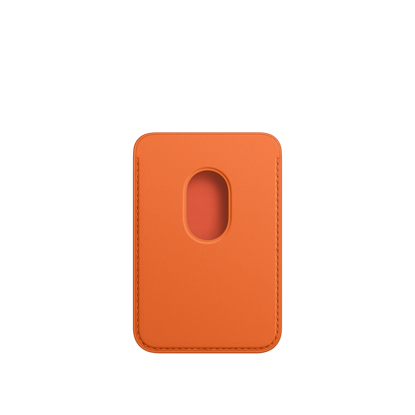محفظة جلدية iPhone مع تقنية MagSafe - برتقالي