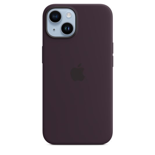 حافظة iPhone 14 من السيليكون بتقنية MagSafe - بلون بلسان