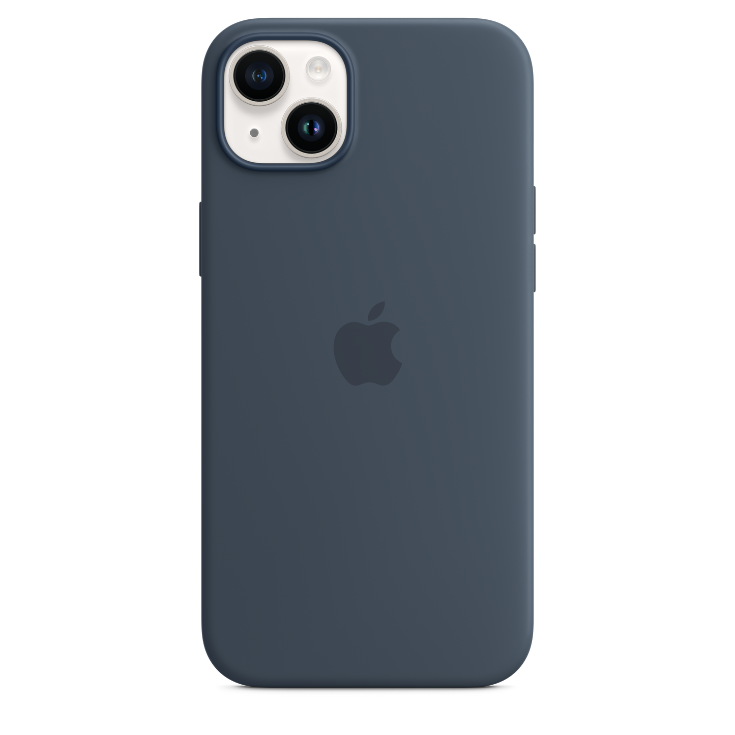 حافظة iPhone 14 Plus من السيليكون بتقنية MagSafe _ لون أزرق ستورم