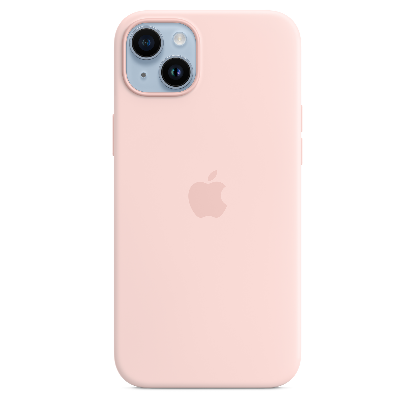حافظة iPhone 14 من السيليكون بتقنية MagSafe - لون بينك تشالك