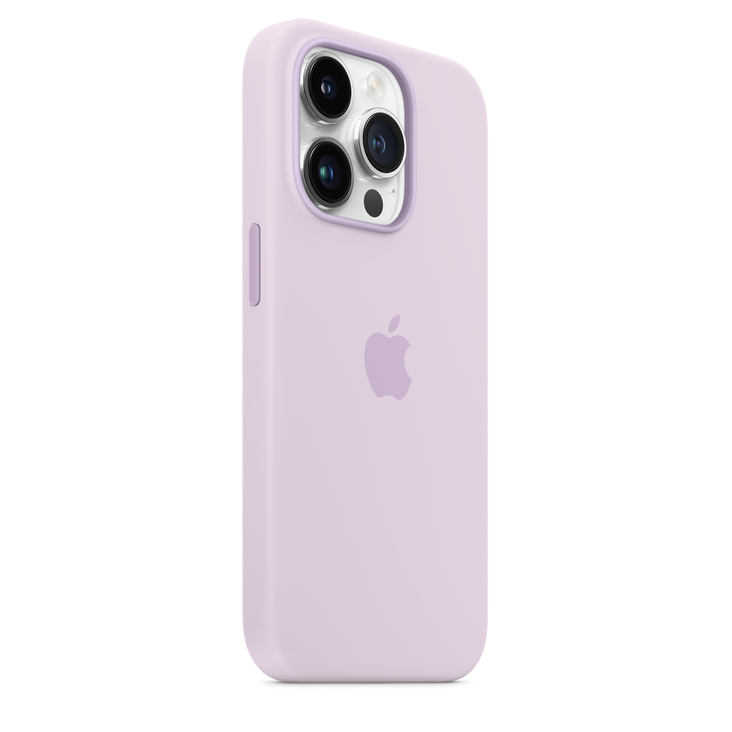 حافظة iPhone 14 Pro من السيليكون بتقنية MagSafe  - لون ليلكي فاتح
