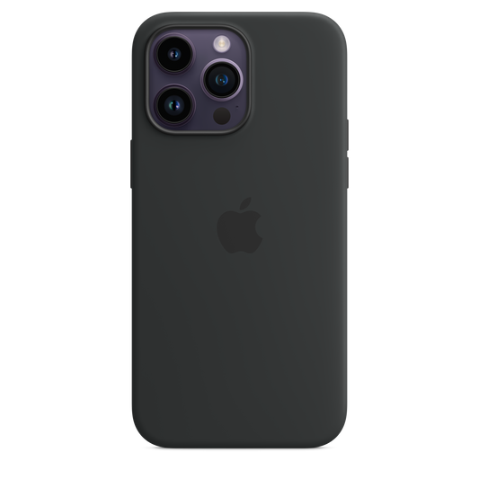 حافظة iPhone 14 Pro Max من السيليكون بتقنية MagSafe -  ميد نايت