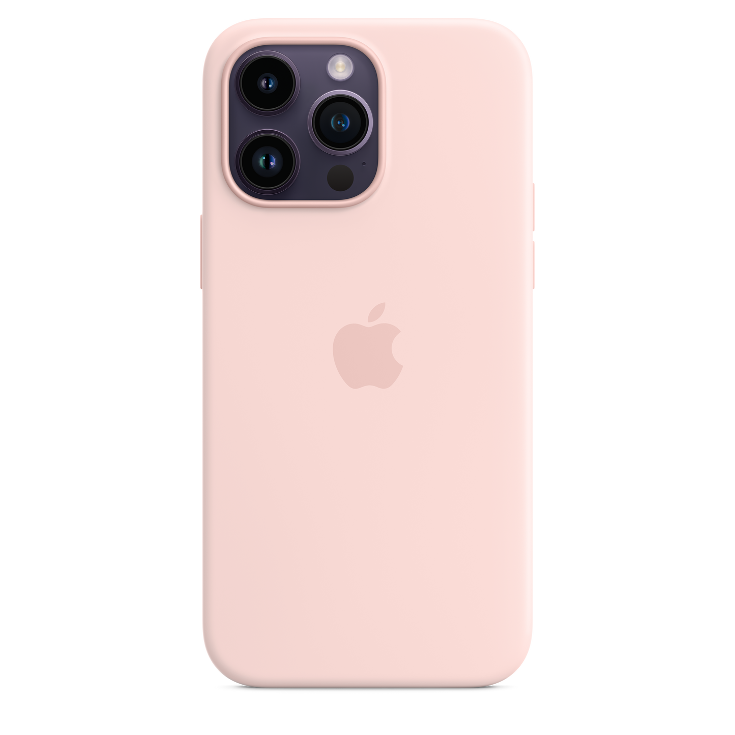 iPhone 14 Pro Max Silicone Case with MagSafe - Chalk Pink