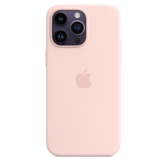 حافظة iPhone 14 Pro Max من السيليكون بتقنية MagSafe - لون تشاك بينك
