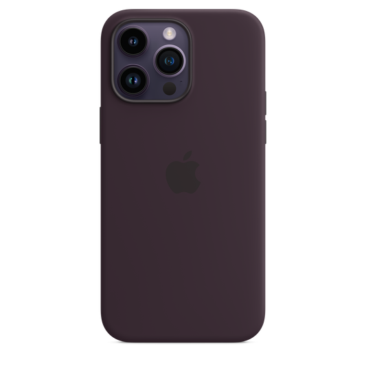 حافظة iPhone 14 Pro Max من السيليكون بتقنية MagSafe - لون ليلكي داكن