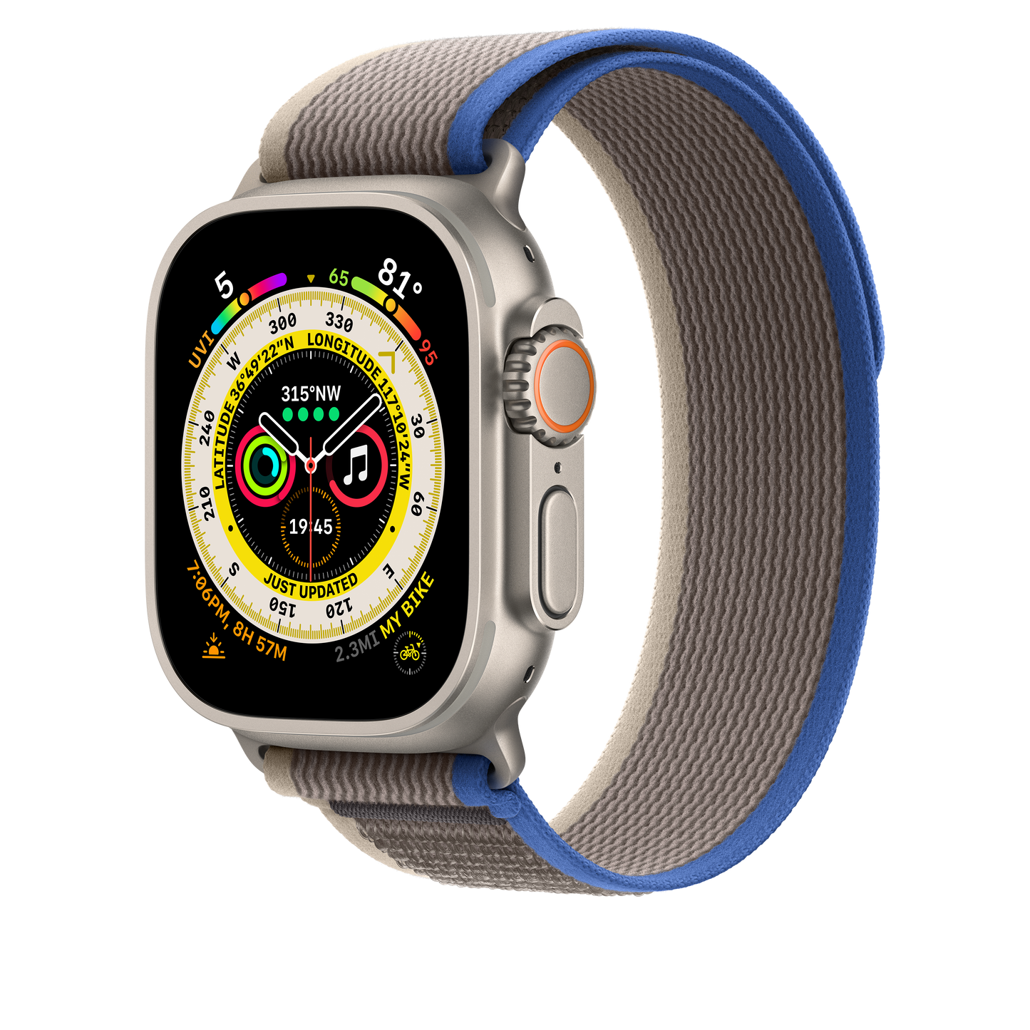 49mm Blue/Gray Trail Loop - S/M