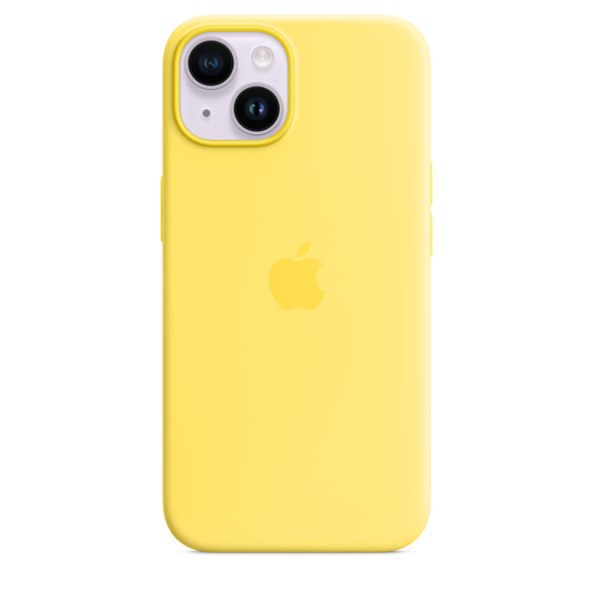 iPhone 14 Silicone Case with MagSafe - Canary Yellow