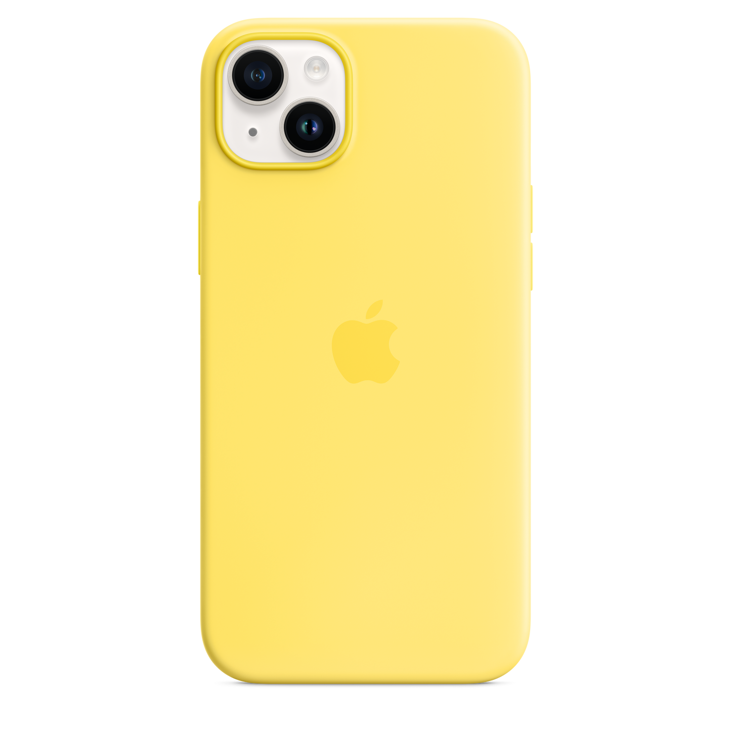حافظة iPhone 14 Plus من السيليكون بتقنية MagSafe - أصفر كناري