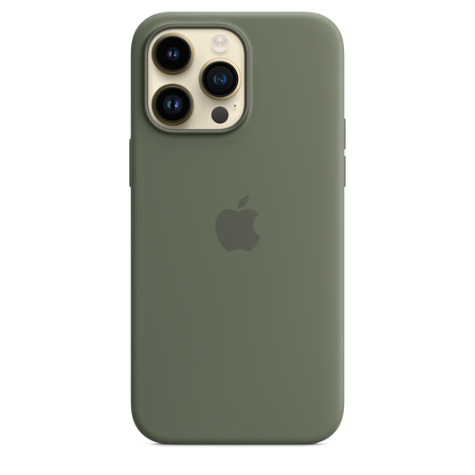 iPhone 14 Pro Max Silicone Case with MagSafe - Olive