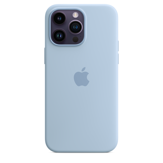 حافظة iPhone 14 Pro Max من السيليكون بتقنية MagSafe - أزرق سماوي