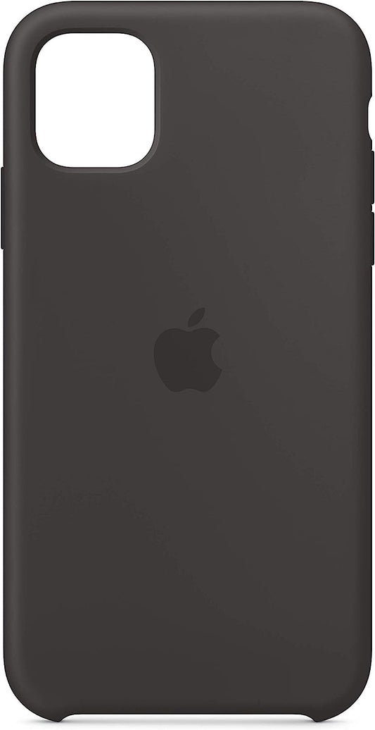 غطاء حماية سيليكون iPhone 11 - أسود