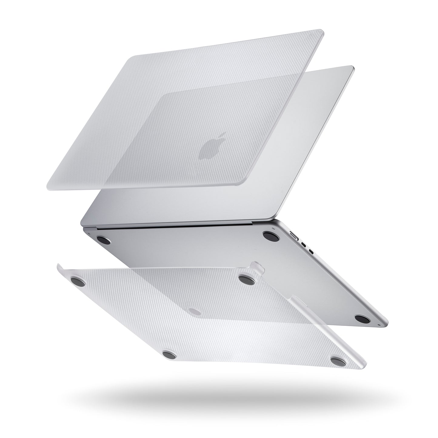 Pipetto MacBook Air 15 Hardshell (M5,M4,M3,M2) Dots Case - Frosted Clear