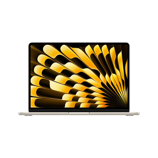 MacBook Air مقاس 13 انش: شريحة Apple M3، مع وحدة معالجة مركزية 8 نوى و 8 وحدات معالجة رسومات، 256 جيجابايت SSD - ضوء النحوم