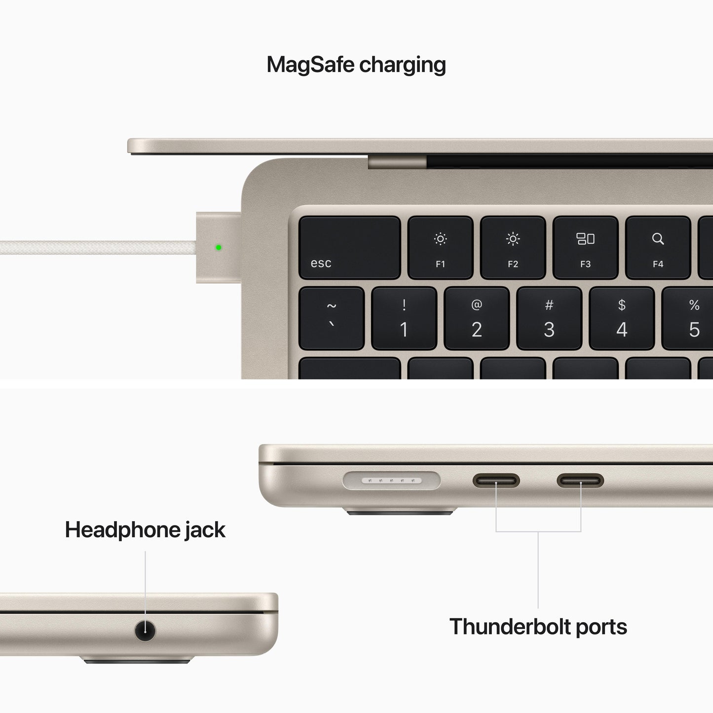 13-inch MacBook Air: Apple M2 chip with 8_core CPU and 8_core GPU, 256GB SSD - Starlight