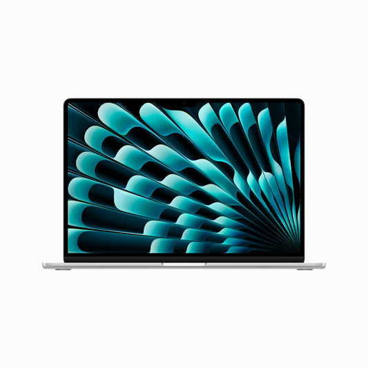 MacBook Air مقاس 15 انش: شريحة Apple M2 مع وحدة معالجة مركزية 8 نوى ووحدة معالجة رسومات 10 نوى، 512 جيجابايت SSD - فضي