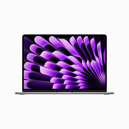 MacBook Air مقاس 15 انش: شريحة Apple M2 مع وحدة معالجة مركزية 8 نوى ووحدة معالجة الرسومات 10 نوى، 256 جيجابايت SSD - رمادي
