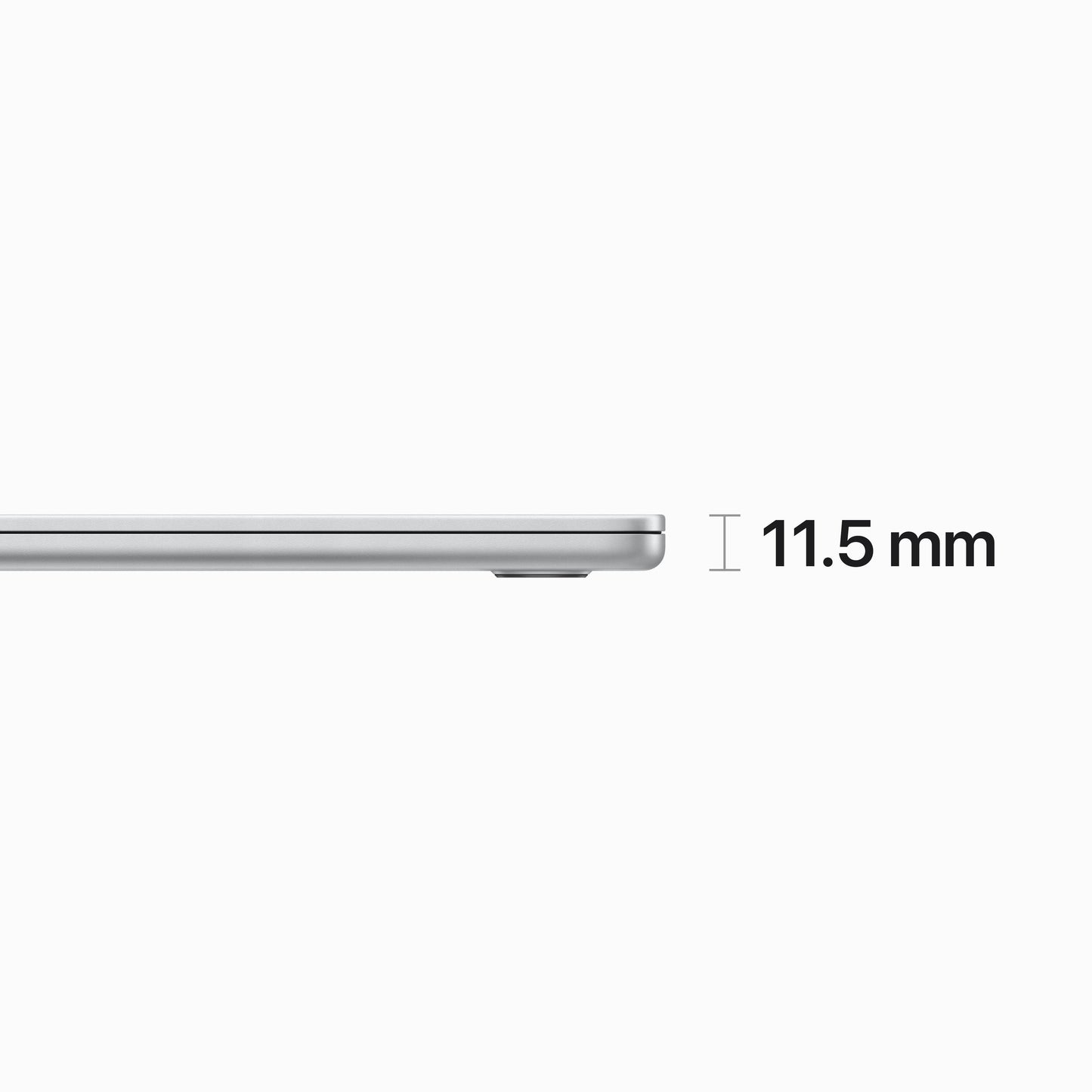 MacBook Air مقاس 15 انش: شريحة Apple M2 مع وحدة معالجة مركزية 8 نوى ووحدة معالجة رسومات 10 نوى، 256 جيجابايت SSD - فضي