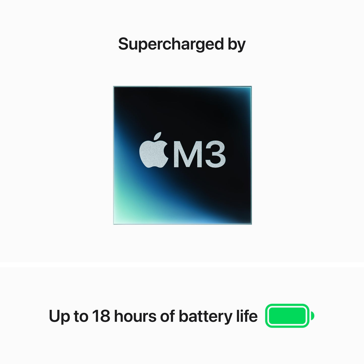 MacBook Air مقاس 15 انش: شريحة Apple M3، مع وحدة معالجة مركزية 8 نوى و 10 وحدات معالجة رسومات، 256 جيجابايت SSD -فضي