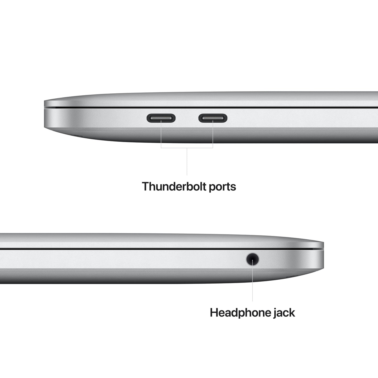 وحدة معالجة الرسومات MacBook Pro M2 10-core مقاس 13 انش، فضي 512 جيجابايت