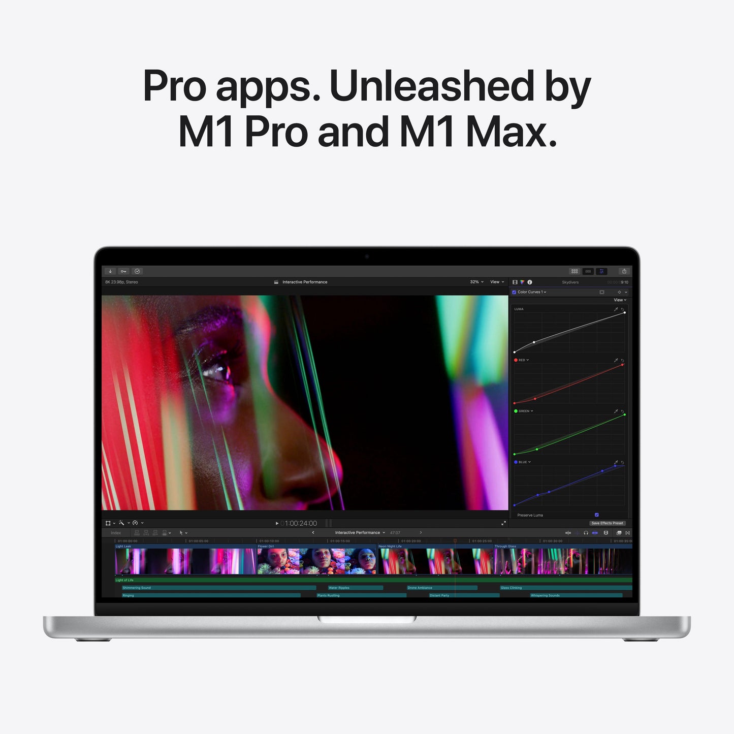 14-inch MacBook Pro: Apple M1 Pro chip with 8_core CPU and 14_core GPU, 512GB SSD - Silver