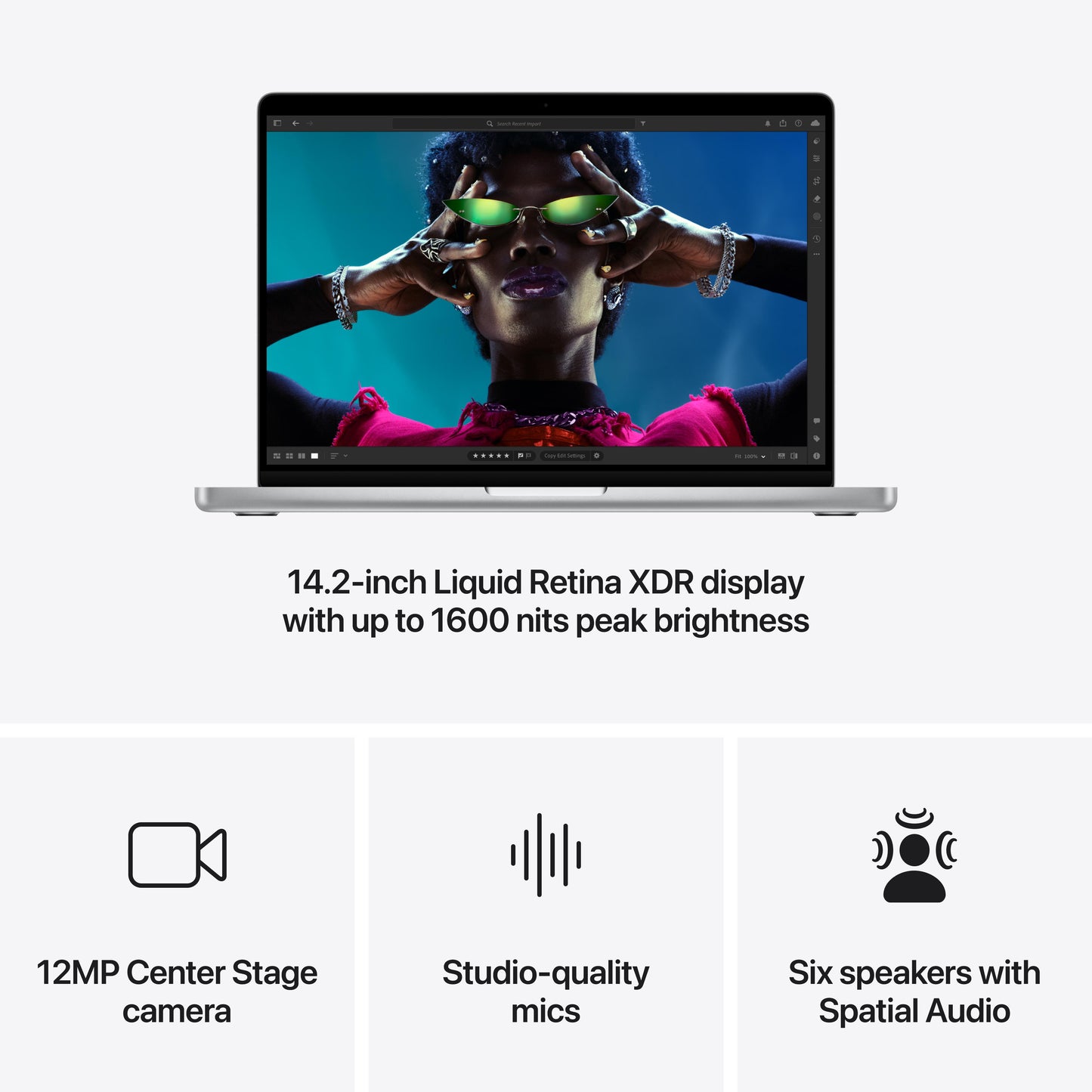 14-inch MacBook Pro: Apple M4 chip with 10-core CPU and 10-core GPU, 1TB SSD - Silver