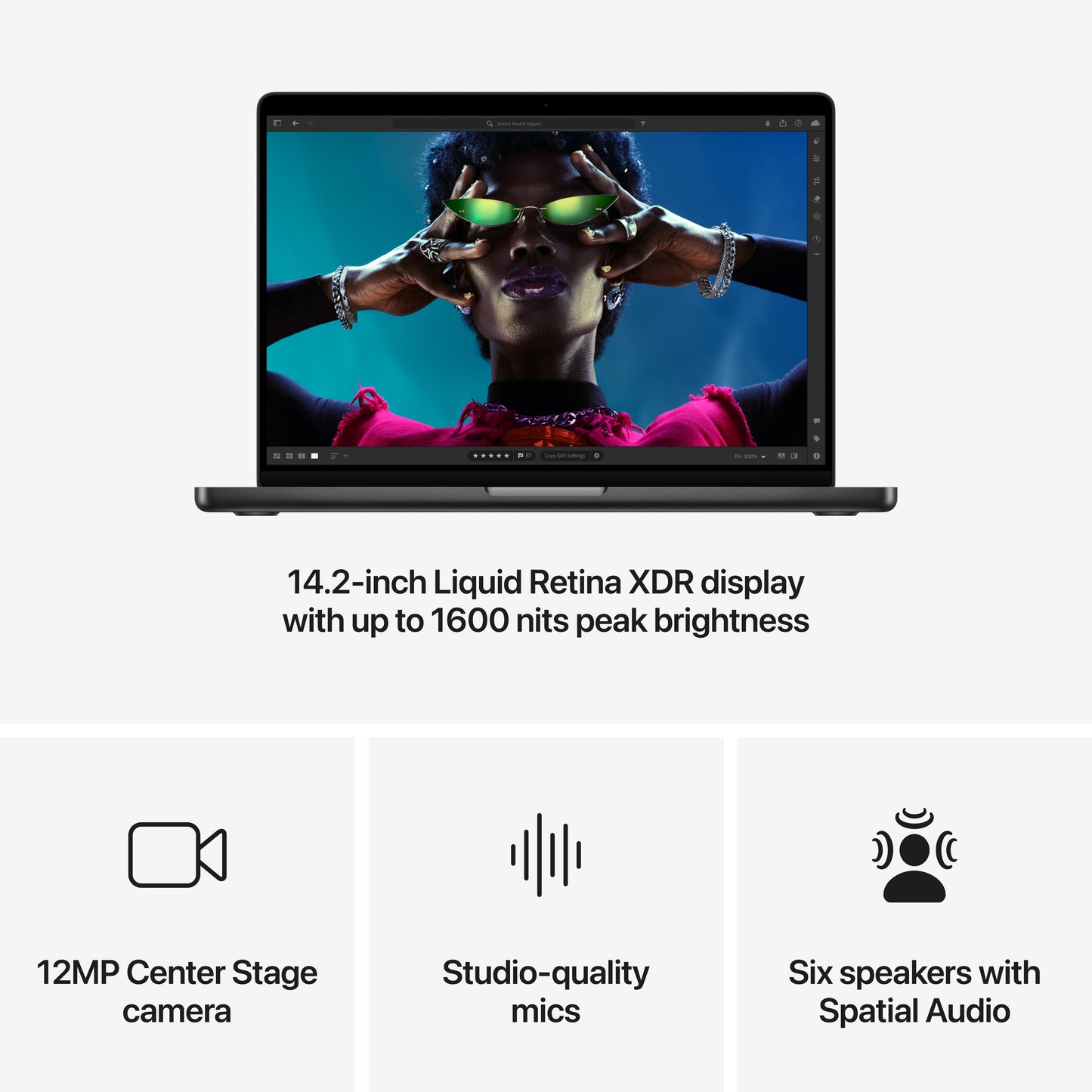 14-inch MacBook Pro: Apple M4 chip with 10-core CPU and 10-core GPU, 1TB SSD - Space Black