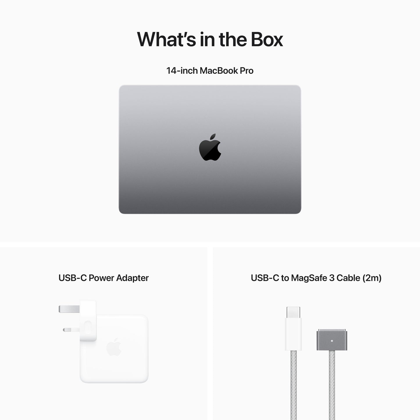 MacBook Pro مقاس 14 انش: شريحة Apple M2 Max مع وحدة معالجة مركزية 12 نوى و 30 وحدة معالجة رسومات أساسية، 1 تيرابايت SSD - رمادي