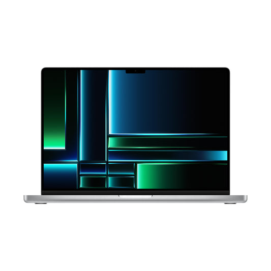 MacBook Pro مقاس 16 انش: شريحة Apple M2 Max مع وحدة معالجة مركزية 12 نوى ووحدة معالجة رسومات جرافيكية 38 نوى ومحرك أقراص صلبة SSD 1 تيرابايت - فضي