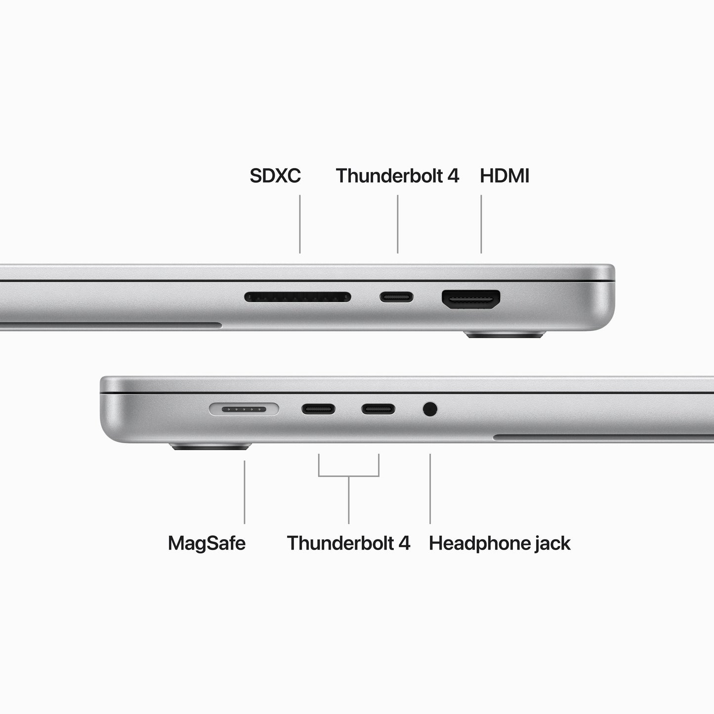 MacBook Pro مقاس 16 انش: شريحة Apple M3 Max مع وحدة معالجة مركزية 14 نوى و 30 وحدة معالجة رسومات، 1 تيرابايت SSD - فضي