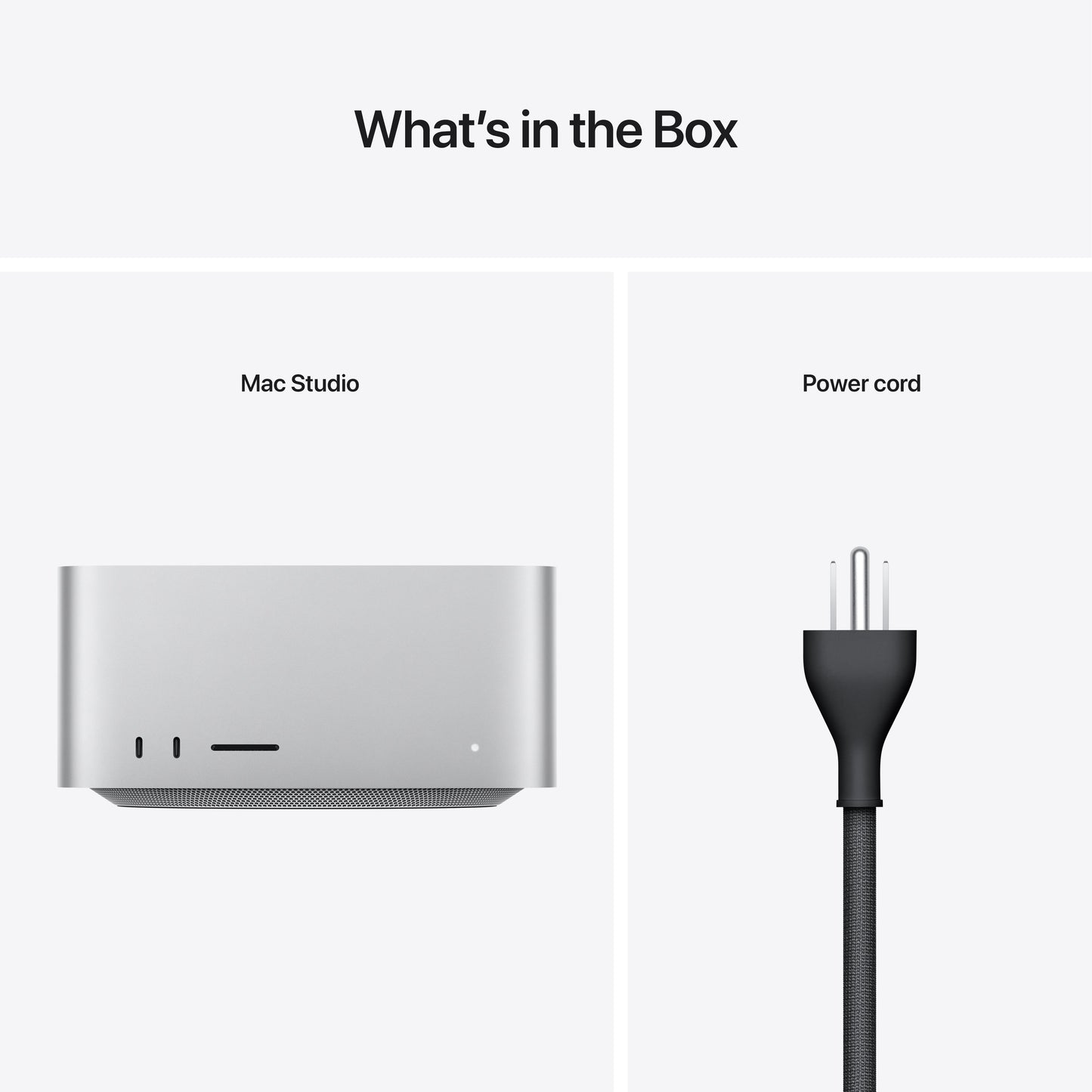 Mac Studio: شريحة Apple M1 Max مع وحدة معالجة مركزية 10 نوى و 24 وحدة معالجة رسومات، 512 جيجابايت SSD