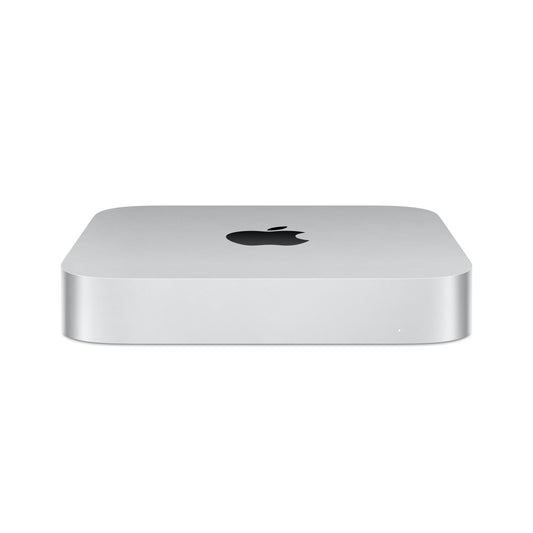 Mac mini: شريحة Apple M2 مع وحدة معالجة مركزية 8 نوى ووحدة معالجة الرسومات 10 نوى، 512 جيجابايت SSD - فضي