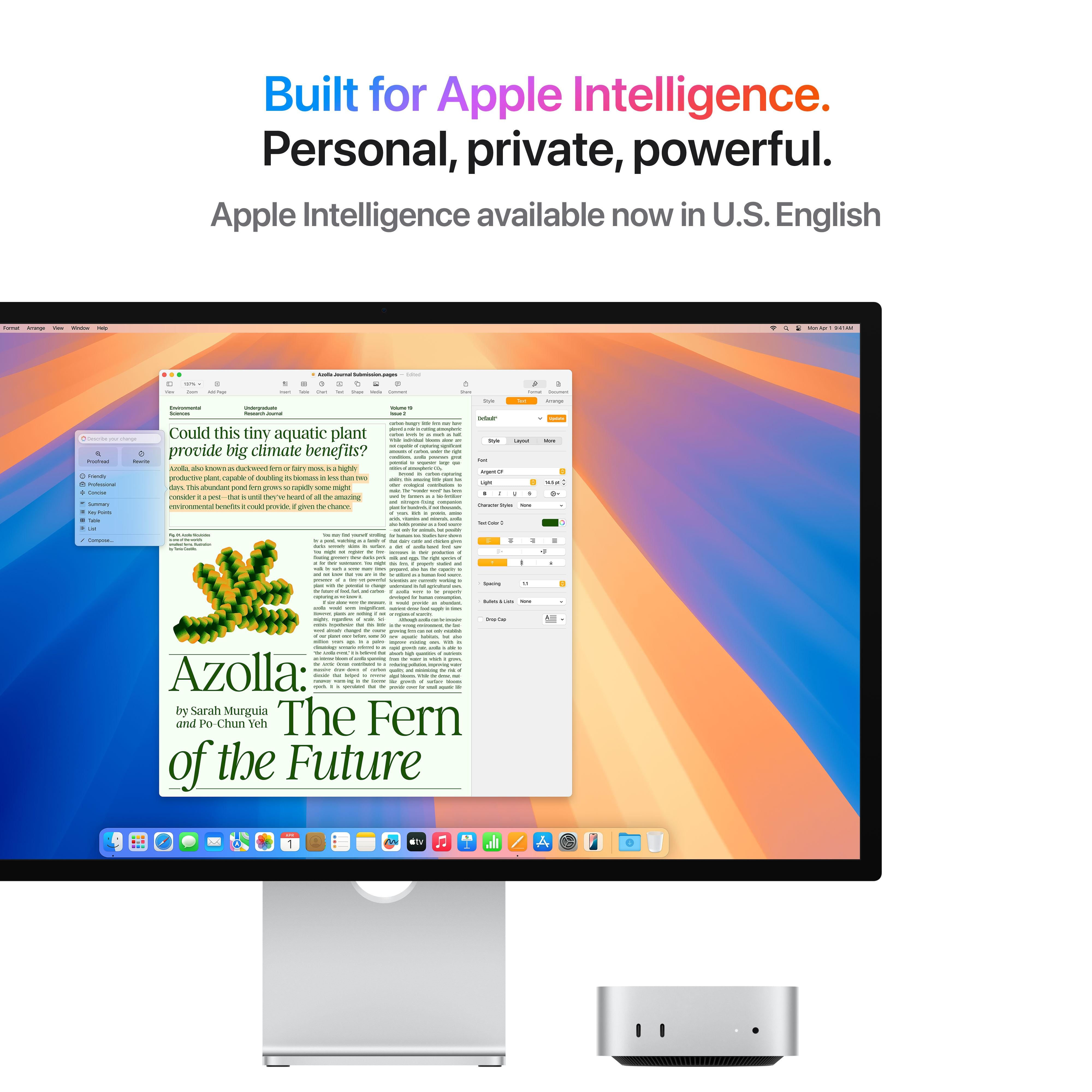 Mac mini: Apple M4 chip with 10-core CPU and 10-core GPU, 512GB