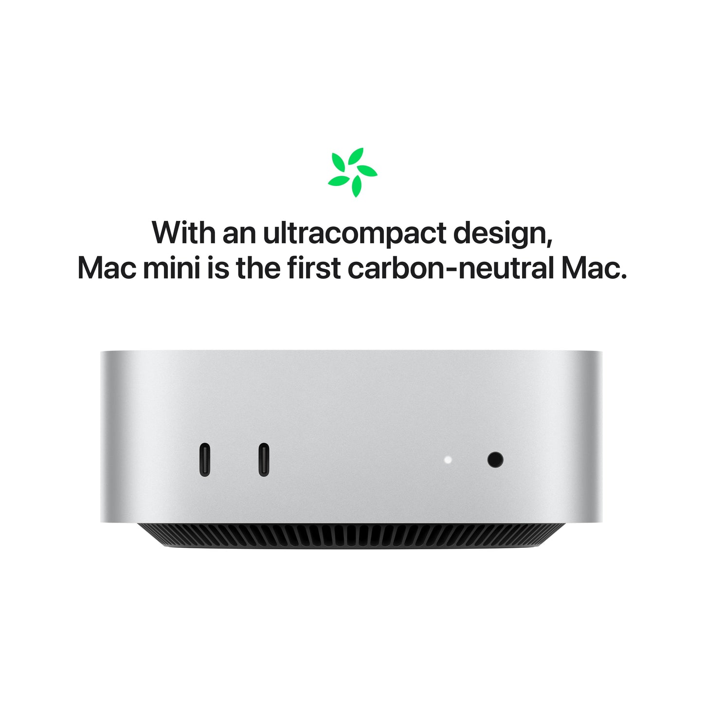 Mac mini: Apple M4 chip with 10-core CPU and 10-core GPU, 512GB SSD - Silver