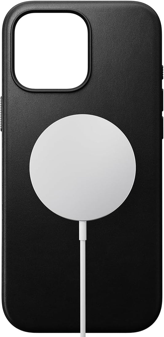 حافظة جلدية من نوماد لجهاز آيفون 16 برو ماكس، باللون الأسود