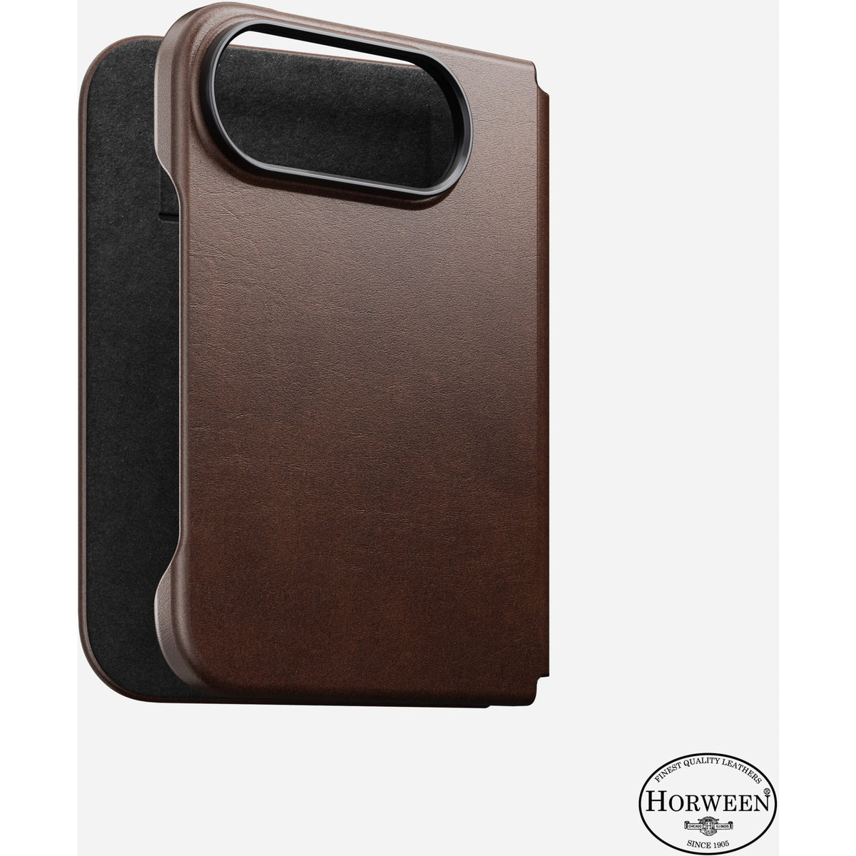 Nomad Traditional Leather Folio for iPhone Duo - Rustic Brown