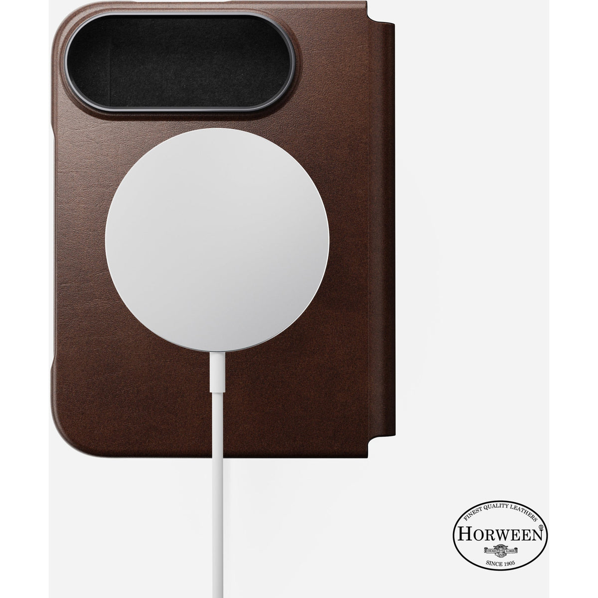 Nomad Traditional Leather Folio for iPhone Duo - Rustic Brown