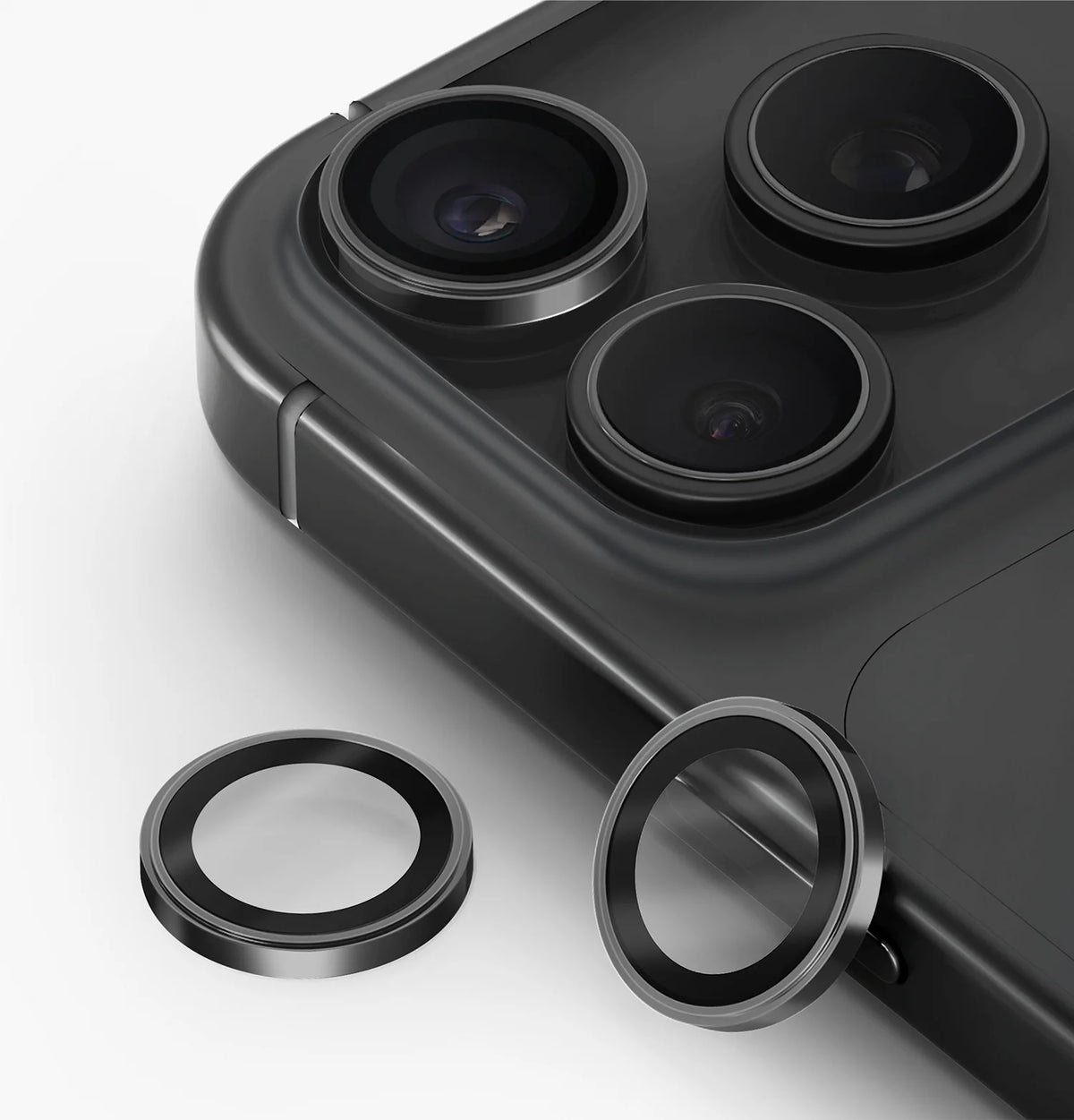 UNIQ Optix Prime Camera Lens Protector for iPhone 18 Pro / 18 Pro Max 6.3 / 6.9-inch - Graphite Chrome
