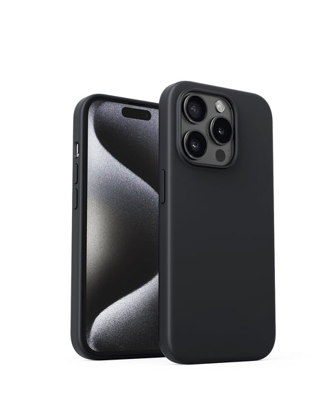 AUKEY Magnetic Hrd-Shell Phone Case Midnight iPhone 15 Pro Black