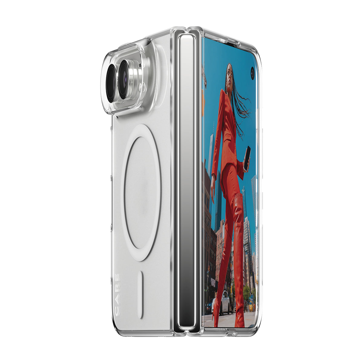 PanzerGlass Flagship Signature Slim PC/TPU Case for iPhone Duo - Transparent