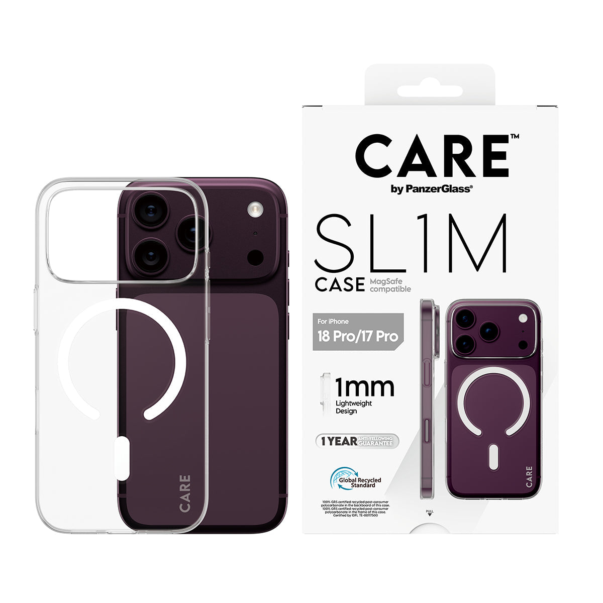 Panzerglass Care iPhone 18 Pro Fashion Slim Case Magsafe Transparent