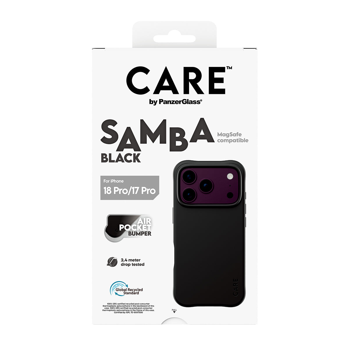 Panzerglass Care iPhone 18 Pro Fashion Samba Case Magsafe Black