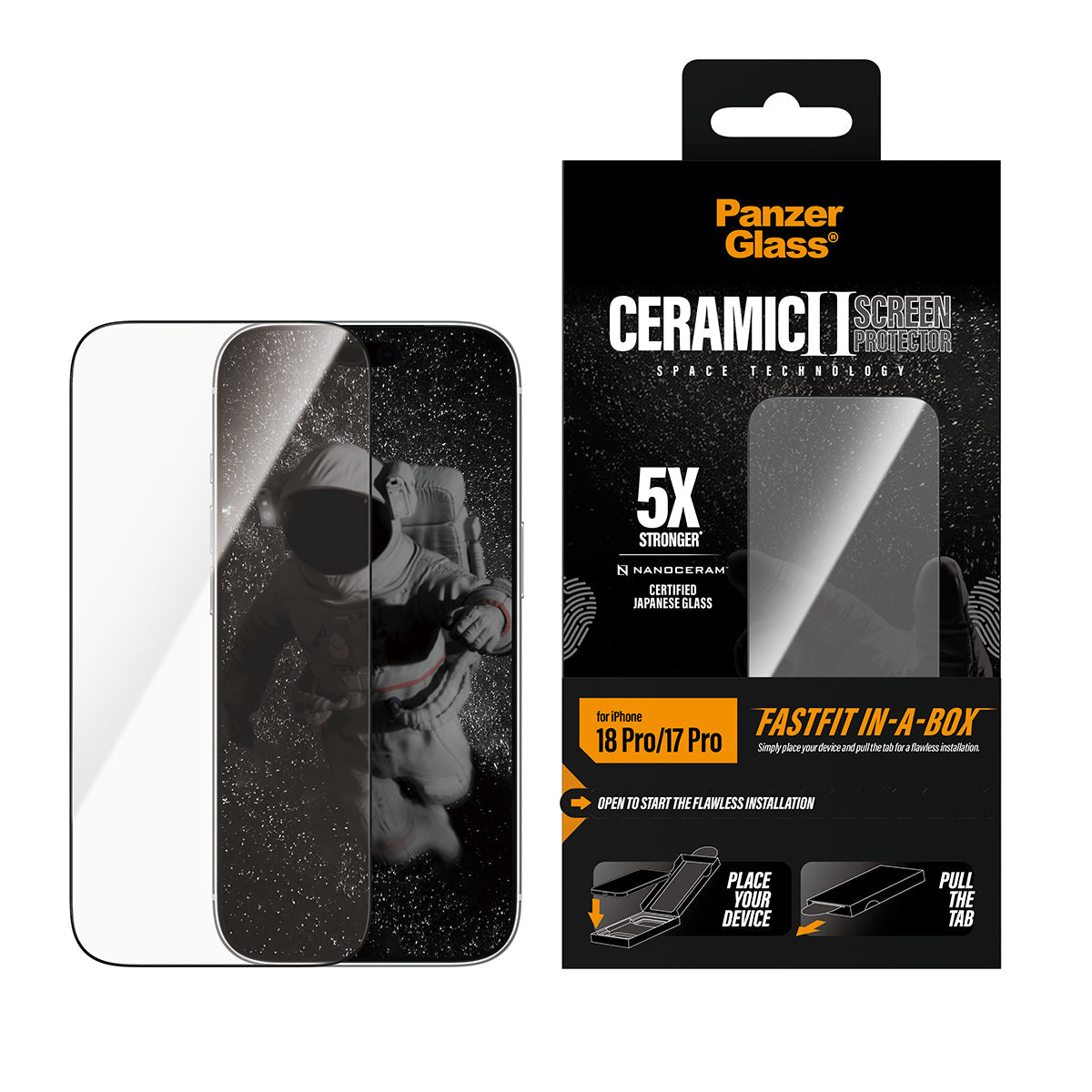 Panzerglass iPhone 18 Pro Screen Protectors Uwf Fastfit In A Box 2-Way Privacy
