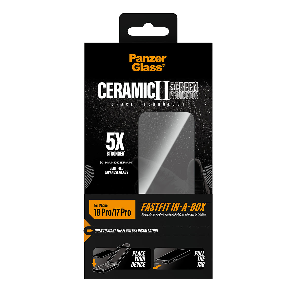 Panzerglass iPhone 18 Pro Screen Protectors Uwf Fastfit In A Box 2-Way Privacy