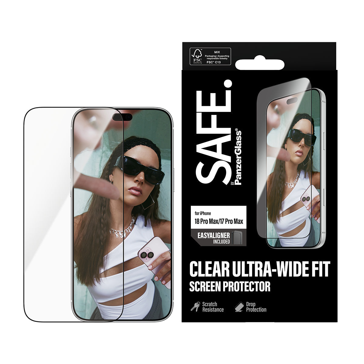 Safe iPhone 18 Pro Max Screen Protectors Uwf Easyaligners Clear