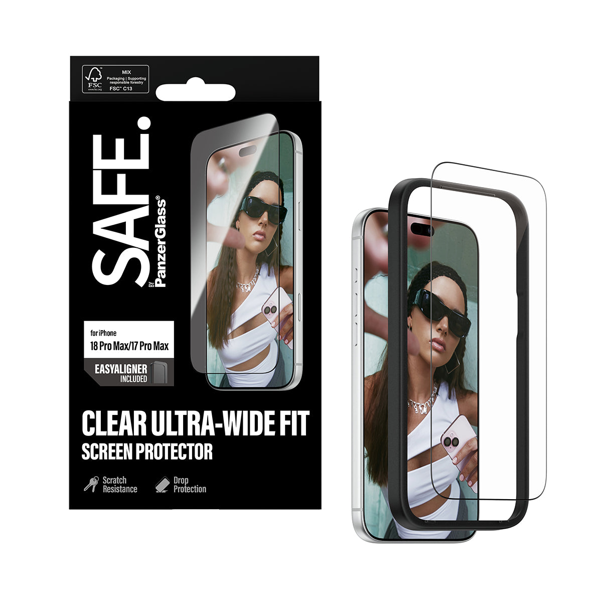 Safe iPhone 18 Pro Max Screen Protectors Uwf Easyaligners Clear