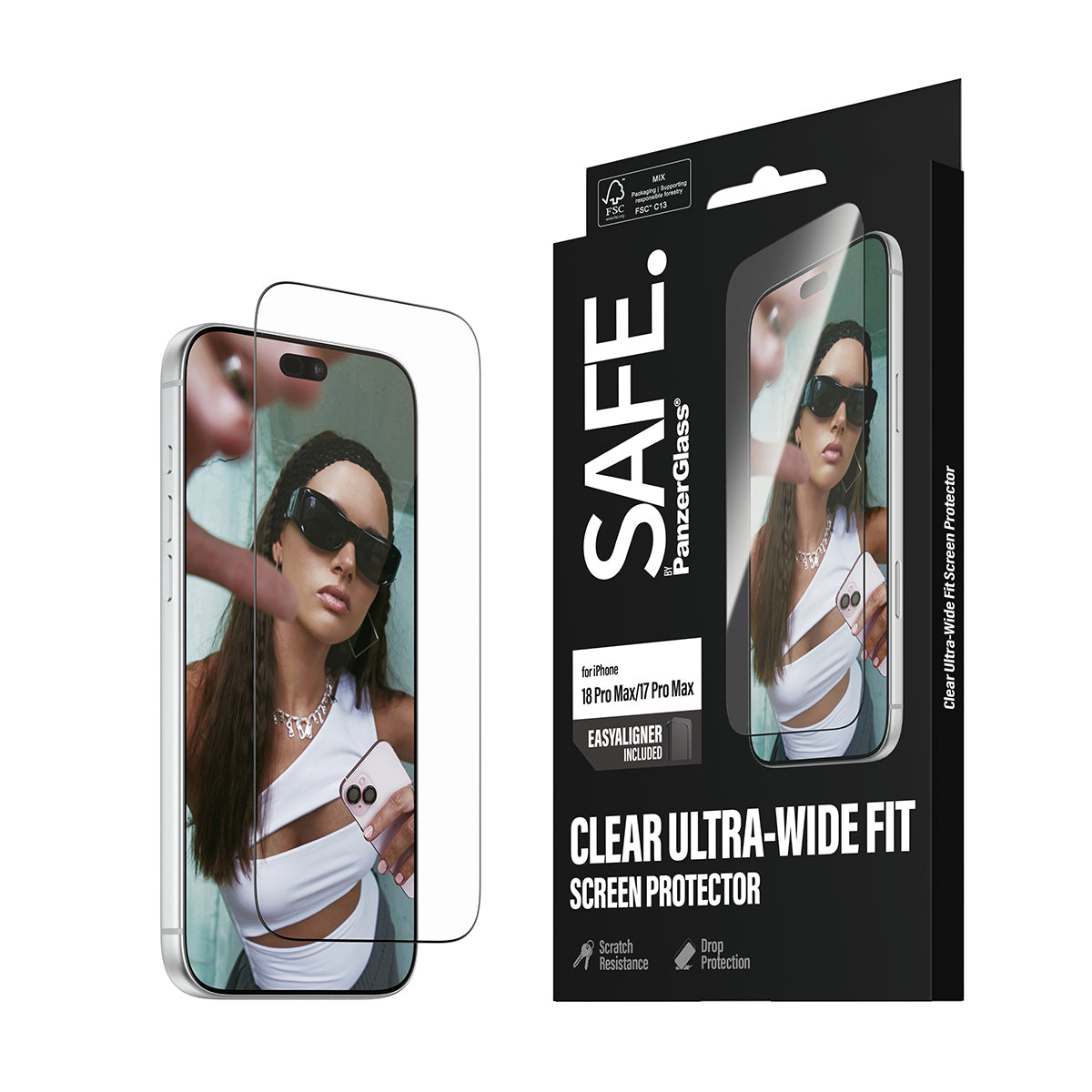 Safe iPhone 18 Pro Max Screen Protectors Uwf Easyaligners Clear
