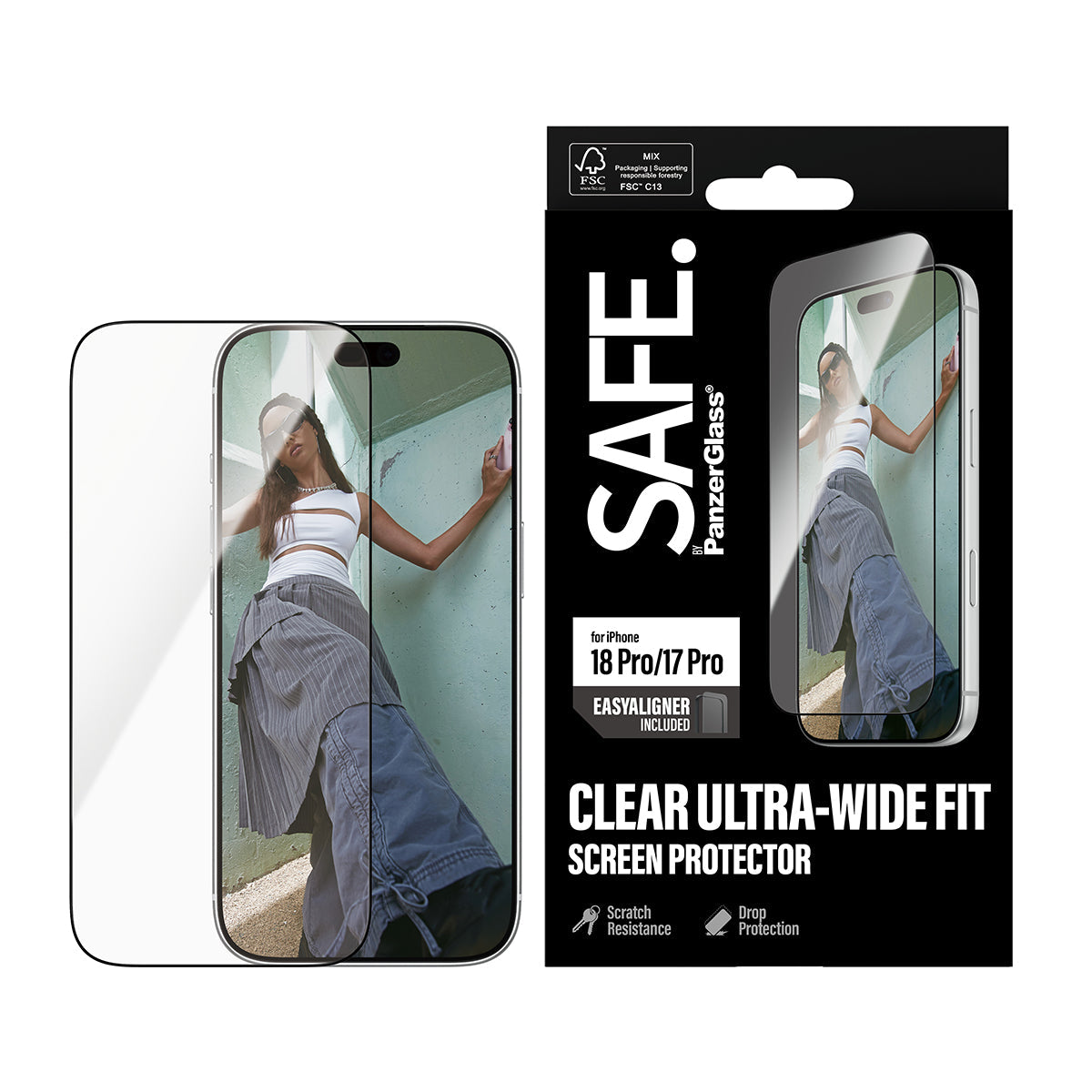 Safe iPhone 18 Pro Screen Protectors Uwf Easyaligners Clear