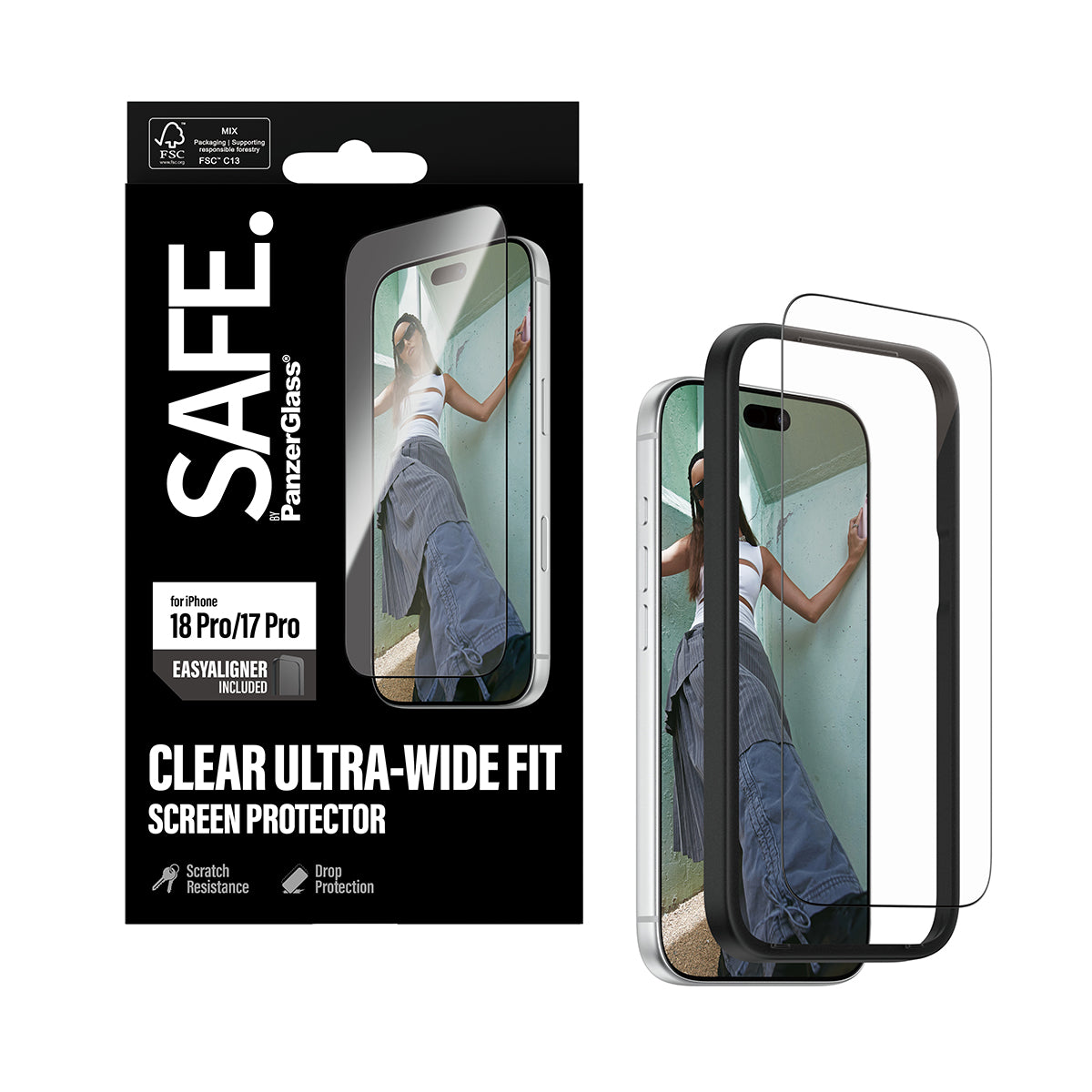 Safe iPhone 18 Pro Screen Protectors Uwf Easyaligners Clear